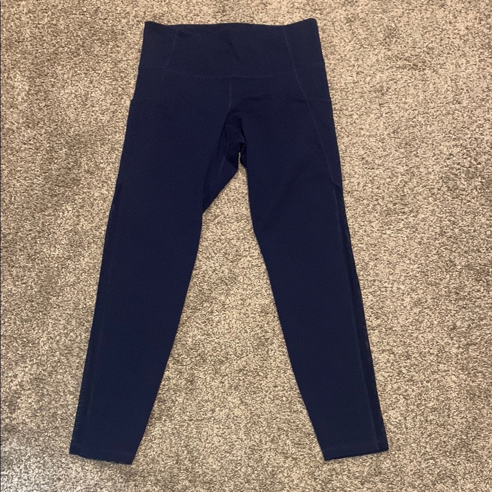 Old Navy Blue Leggings High Waist Stretch
